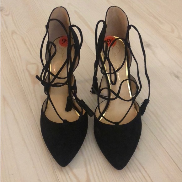 jessica simpson lace up heels